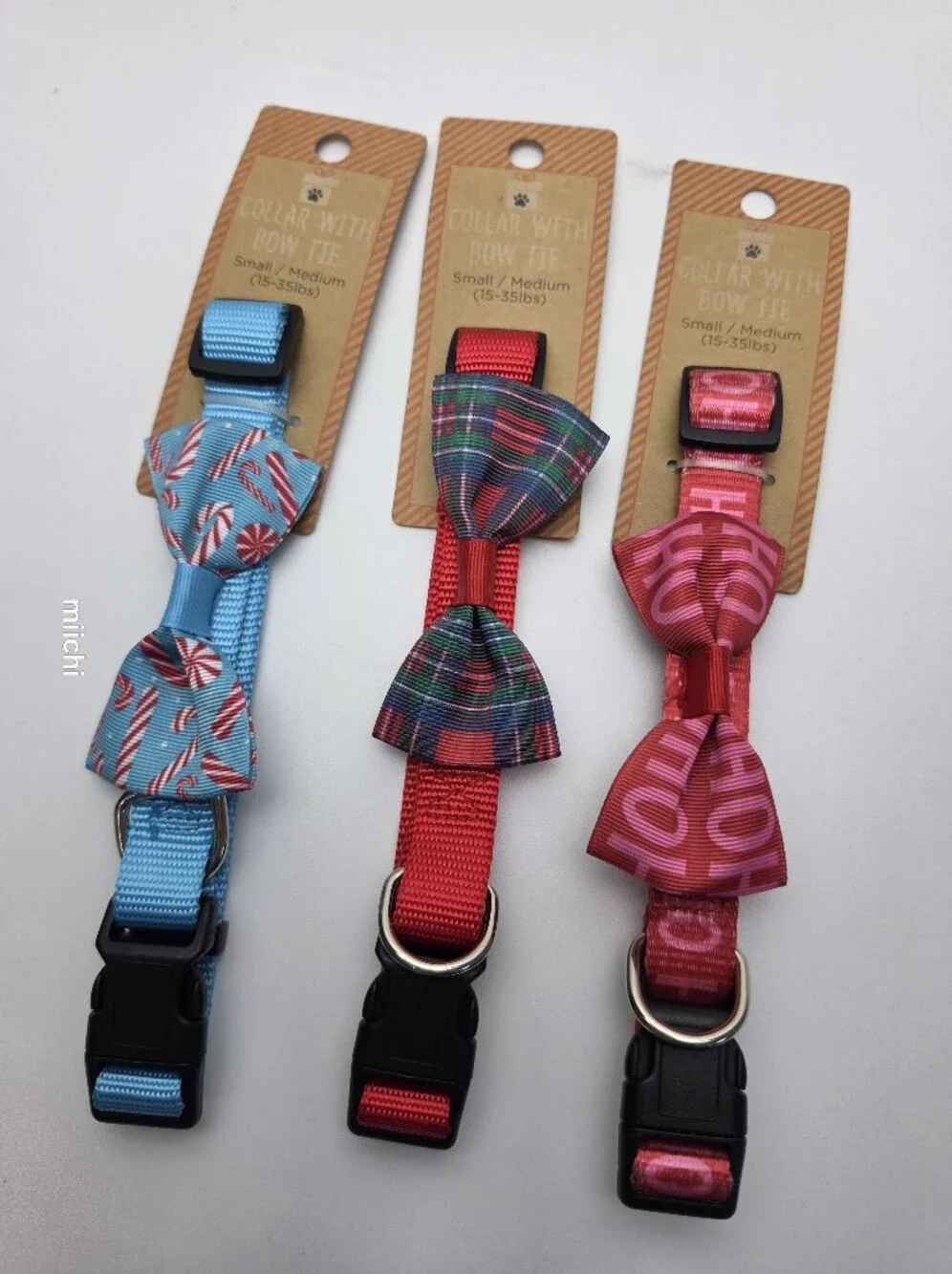 Adjustable BowTie Dog Collars Dog Christmas Collars